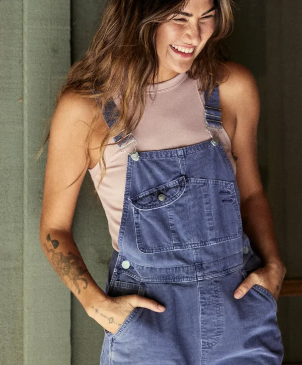 Jumpsuits + Dresses*Outerknown Voyage Cord Overalls Indigo