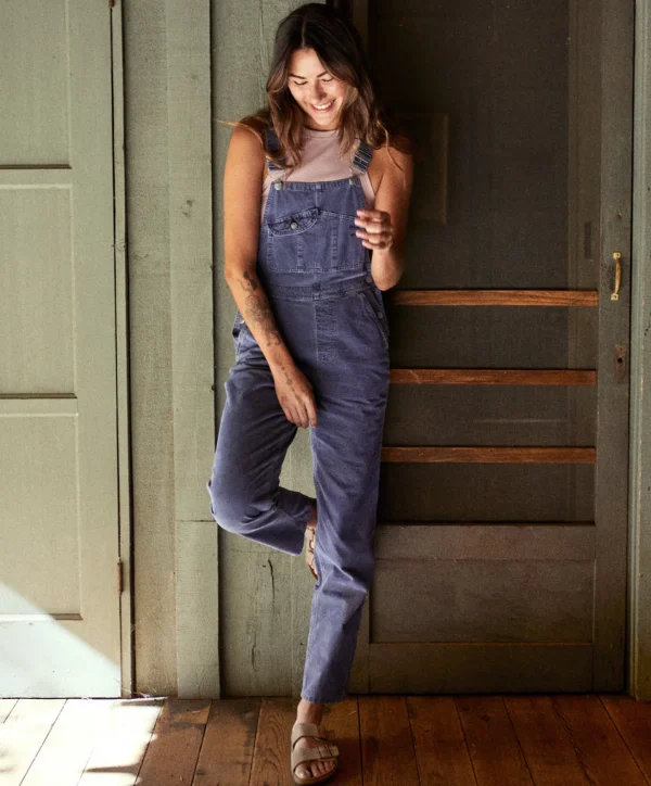 Jumpsuits + Dresses*Outerknown Voyage Cord Overalls Indigo