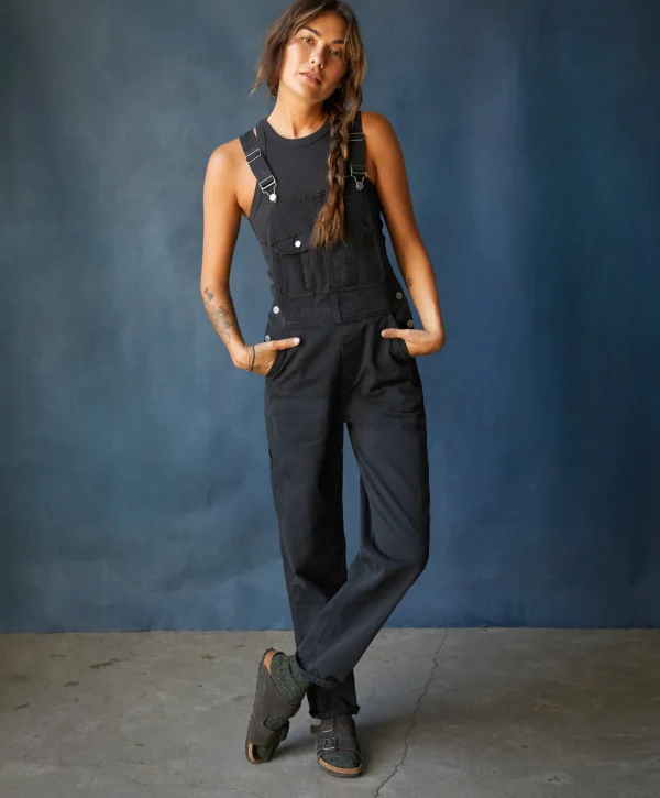 Jumpsuits + Dresses*Outerknown Voyage Overalls Pitchblack