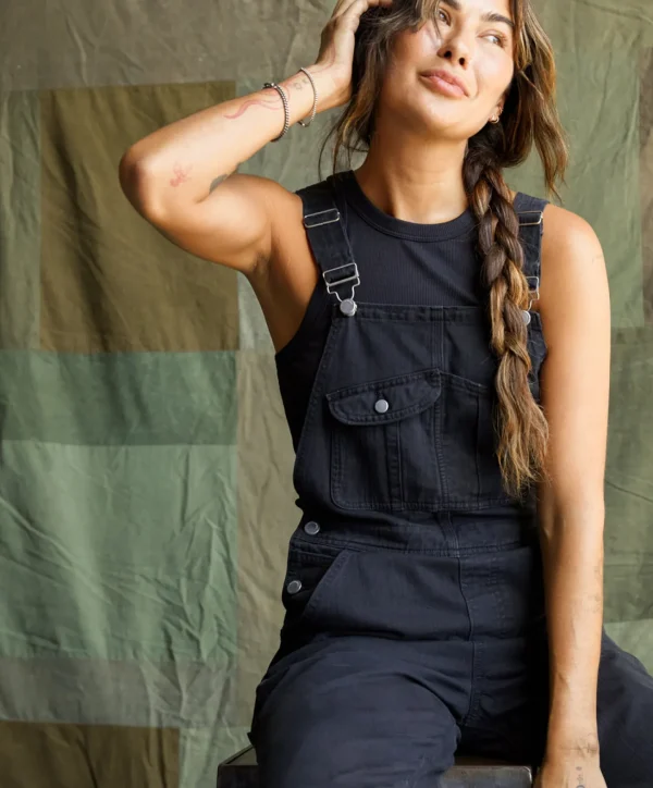 Jumpsuits + Dresses*Outerknown Voyage Overalls Pitchblack