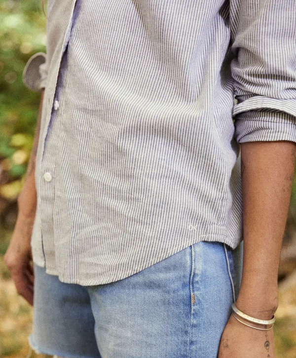 Shirts*Outerknown Windrift Shirt Marinebankerstripe