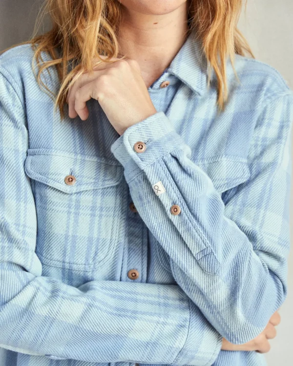 Shirts | The Blanket Shirt*Outerknown Women's Blanket Shirt Bluedustseamistplaid