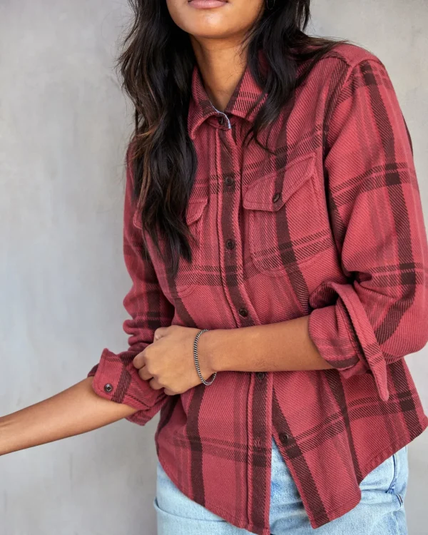 Shirts | The Blanket Shirt*Outerknown Women's Blanket Shirt Dustyredcuscoplaid