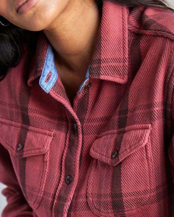 Shirts | The Blanket Shirt*Outerknown Women's Blanket Shirt Dustyredcuscoplaid