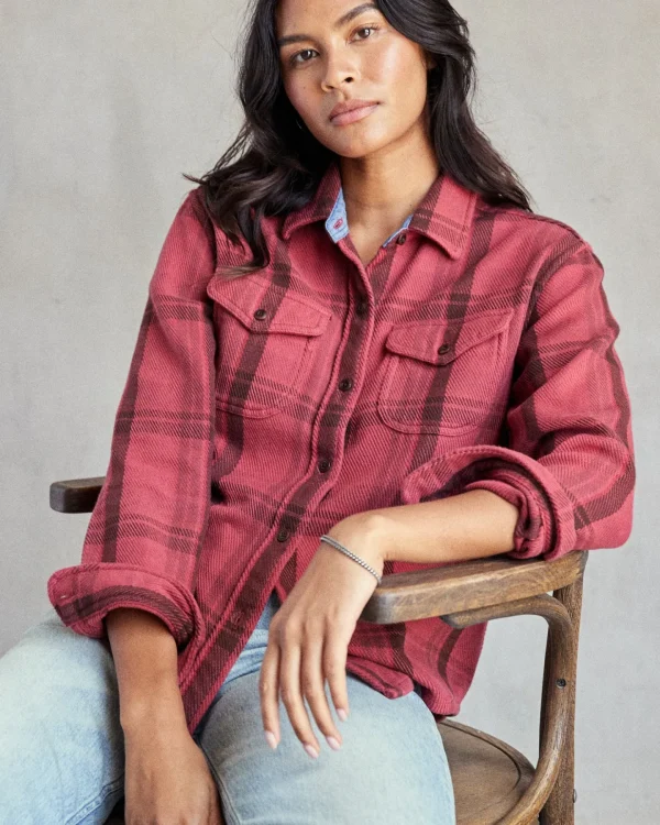 Shirts | The Blanket Shirt*Outerknown Women's Blanket Shirt Dustyredcuscoplaid