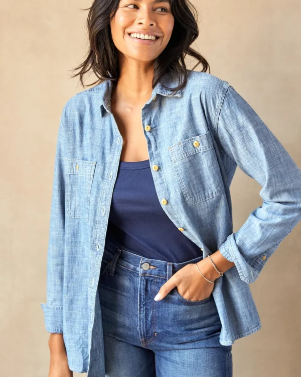 Shirts*Outerknown Women's Utility Shirt Chambray