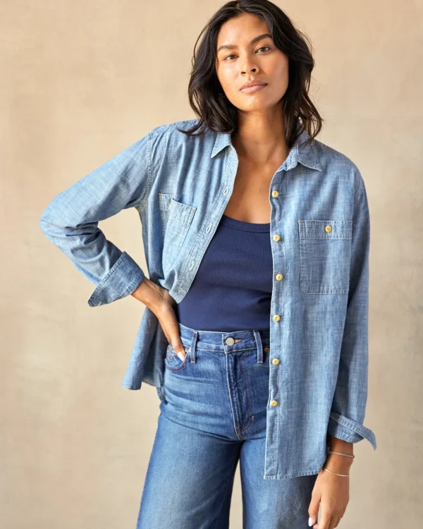 Shirts*Outerknown Women's Utility Shirt Chambray