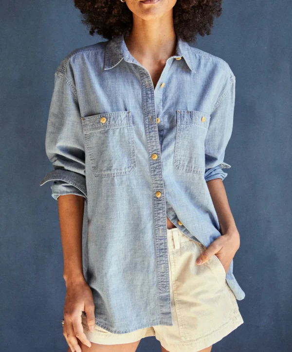 Shirts*Outerknown Women's Utility Shirt Chambray