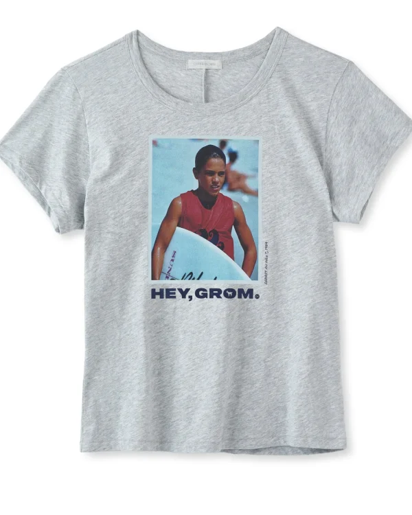 Tees + Tanks*Outerknown Women's Hey Grom Tee Heathergrey