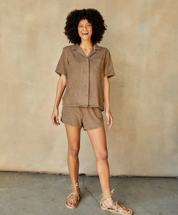 Lounge | Pants + Shorts*Outerknown Women's Hightide Sweatshorts Tawnywood