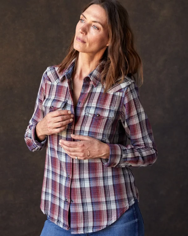 Shirts | The Blanket Shirt*Outerknown Women's Westerly Blanket Shirt Marinetopoplaid